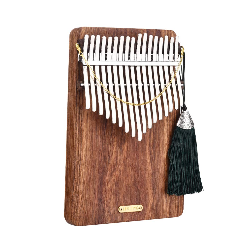 LingTing Kalimba 17 Tasti Pianoforte a Pollice Palissandro Africano con Custodia Kalimba per Principianti "Ascoltare il Mare" LT-K17P
