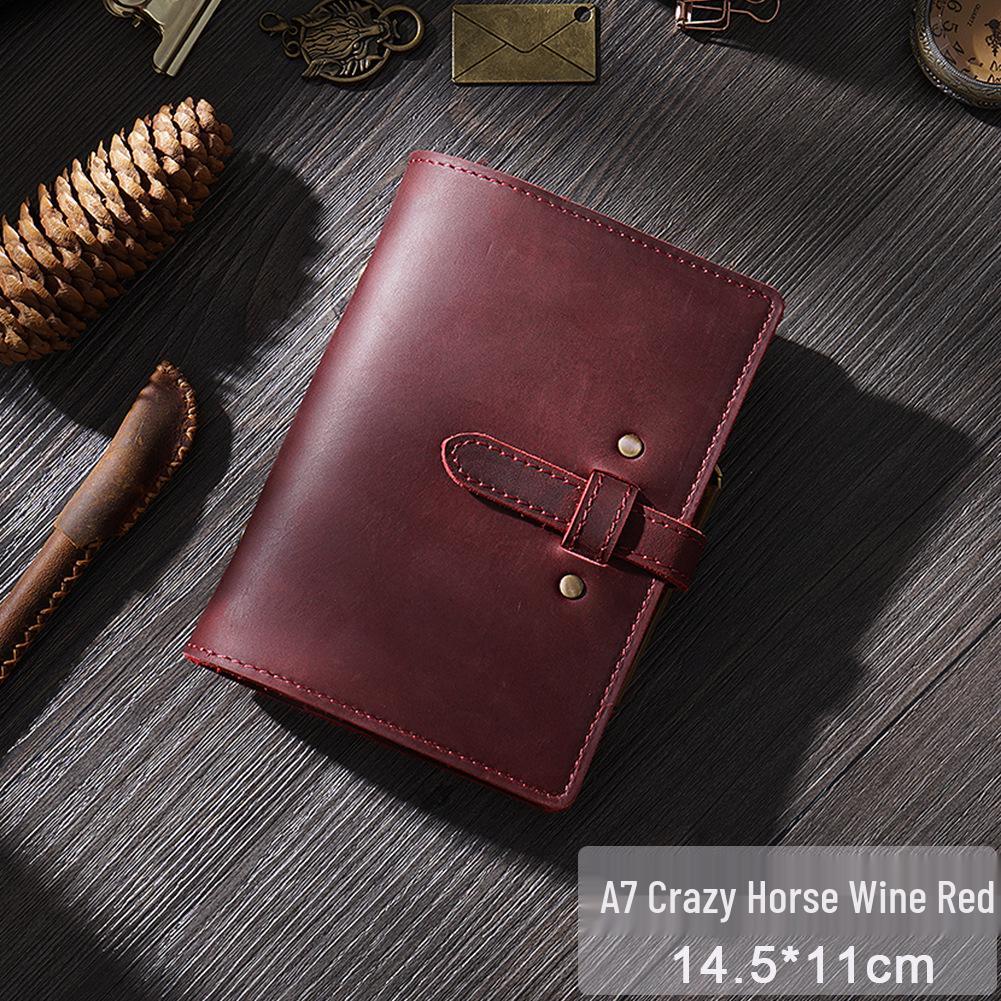 A5/A6 Vintage Cowhide Zippered Planner and Notebook Binder