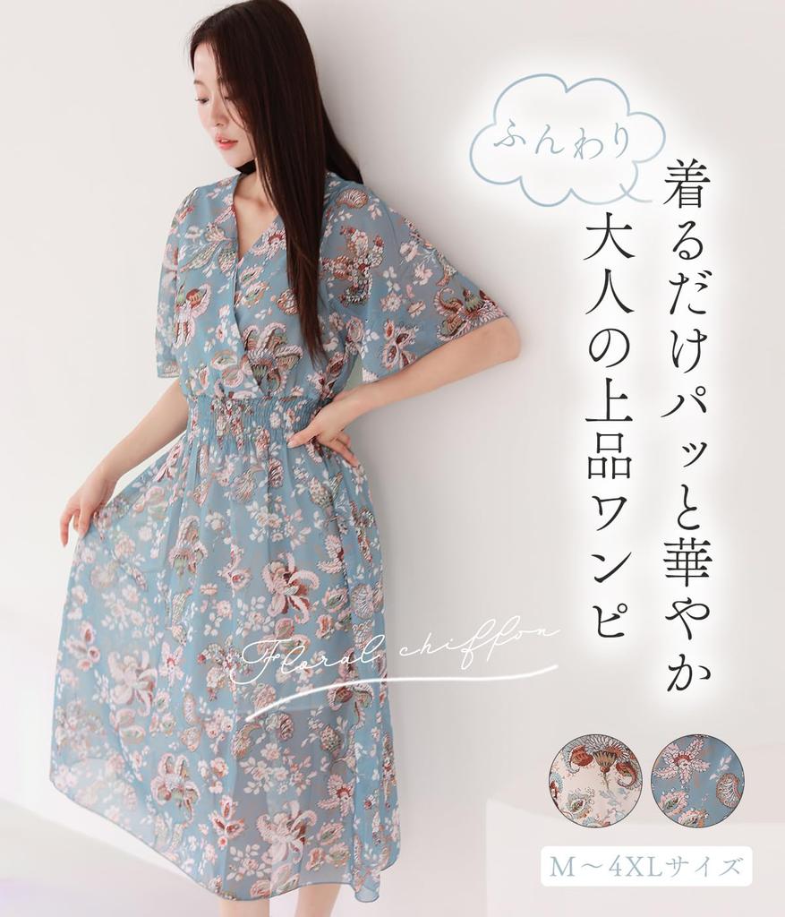Sleeping Sheep Short Sleeve Summer Button Floral Long Plus Junior High Floral Short Sleeve Dress, Chiffon, Flared, Blue, Pattern, Knee-Length, Print,
