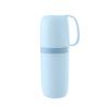 Travel Toothbrush Cup with Toothpaste Holder Portable Mouthwash Cup Simple Design for Business Trips Home Camping Accessories