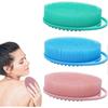 3PCS Silicone Body Scrubber Shower, Soft Gentle Shower Brush Loofah for Sensitive Skin, Lather Well, Handheld Cleansing Skin Brush for