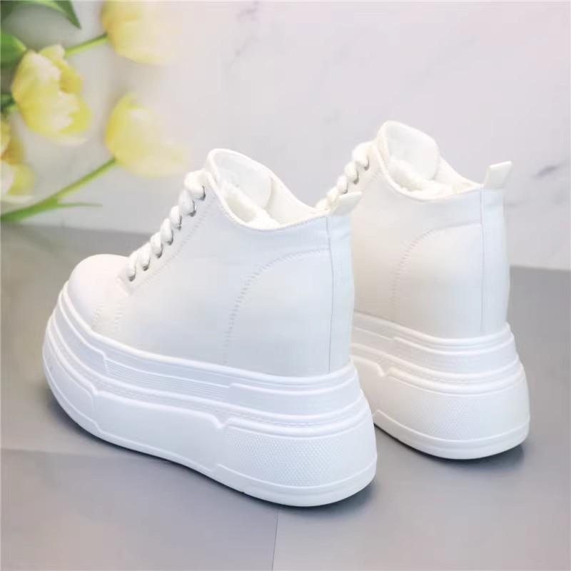 Fashion 12CM Denim Women Fashion Spring Ankle Boot High Brand Platform Wedge Autumn Fashion High Brand Skateboard Breathable Shoes