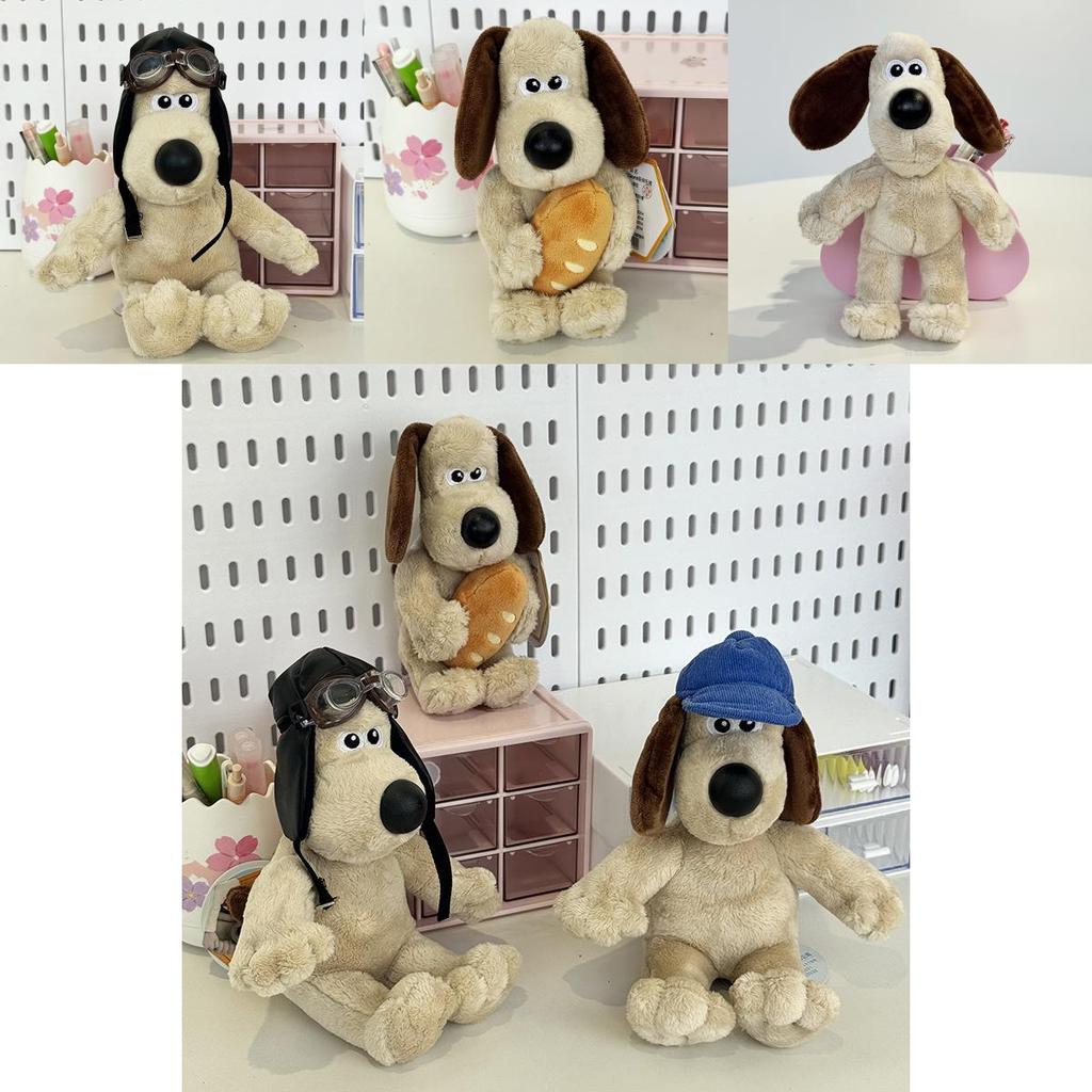 Wallace And Gromit Duck Tongue Hat And Motorcycle Hat Puppy Plush Dollfor Kids And Gift Use