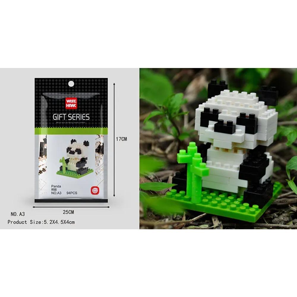 Mini Building Blocks 3D Animal Diamond Model Micro Bricks Dog Cat Bird Moose Wolf Panda Macaw Toys For Children Birthday Gifts