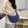 Dumplings Bag Rhombus Plaid Handbag Korean Style Bubble Cloud Bag Cute Korean Shoulder Bag  Lady