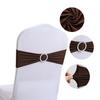 10Pcs Polyester Chair Back Tie Reusable Nostalgic Bowknot Stretch Band Decoration