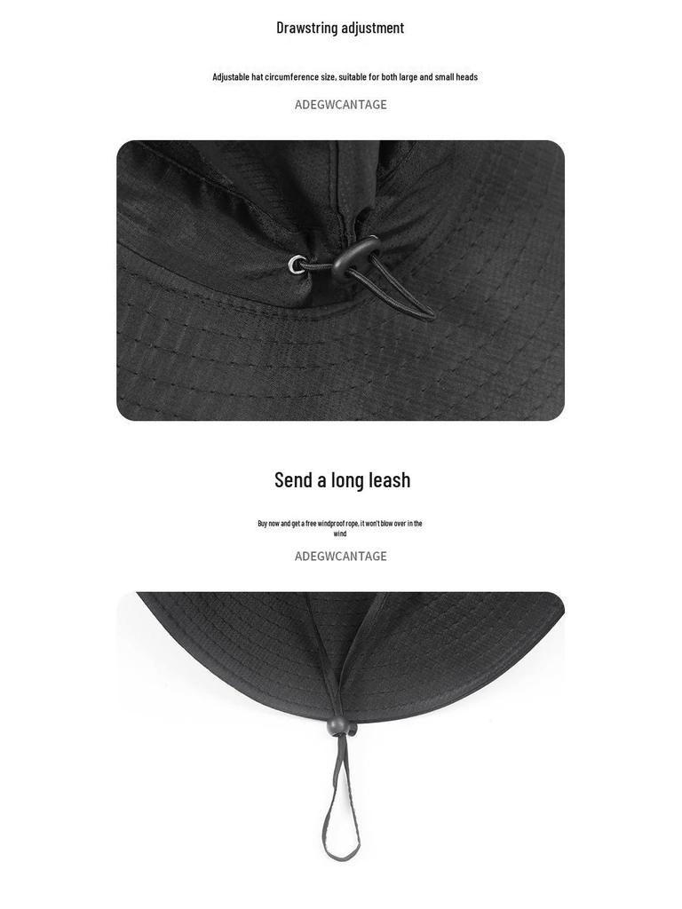 Men's Outdoor Denim Mountaineering Hat - Sun Protection for Climbing, Fishing, and Summer Activities