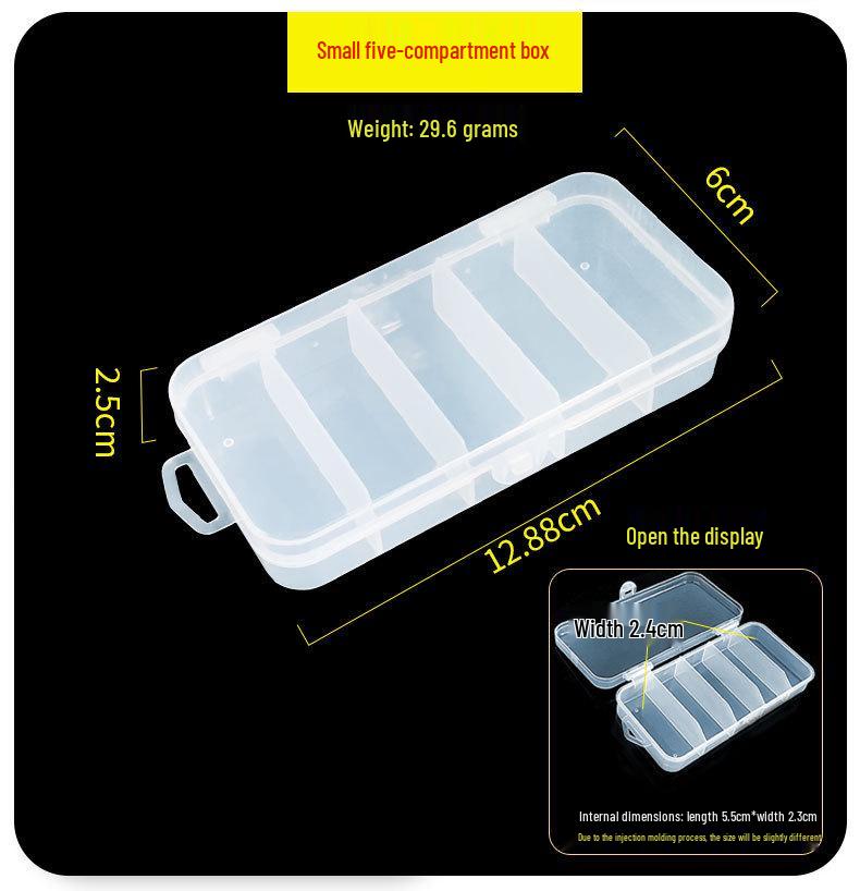 Double-Sided Transparent Multifunctional Fishing Tackle and Lure Storage Box