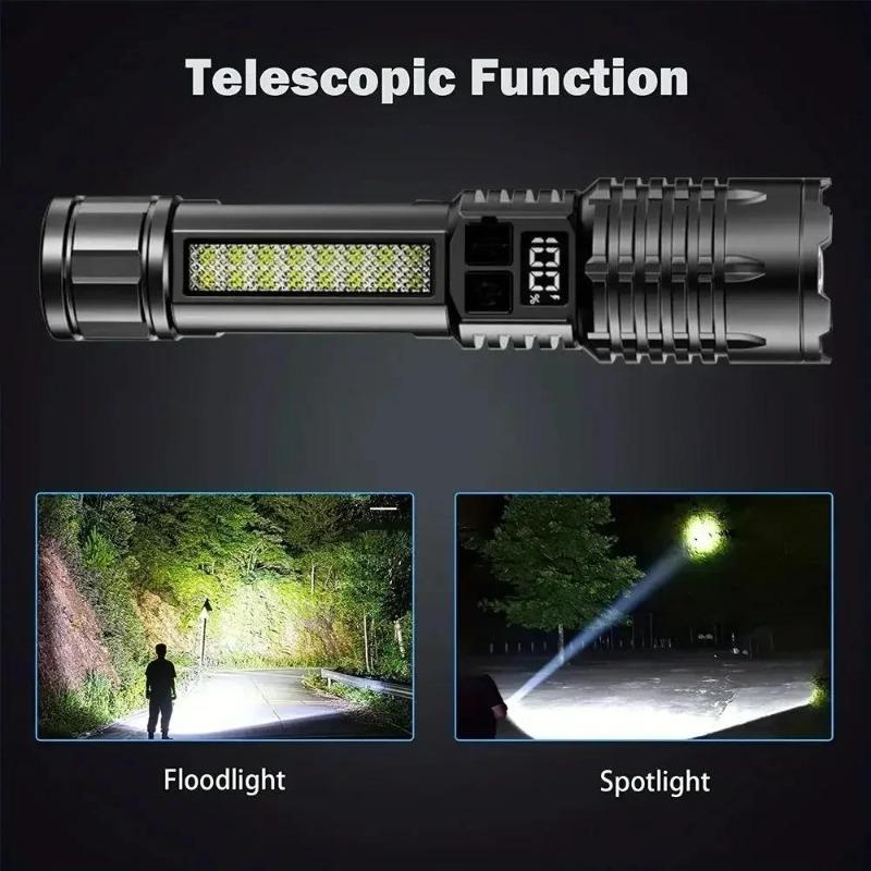 LED High Brightness Flashlight and Safety Hammer, Emergency Escape Tool,seat Belt Cutter and Window Glass Breaker,suitable for Camping,hiking,camping