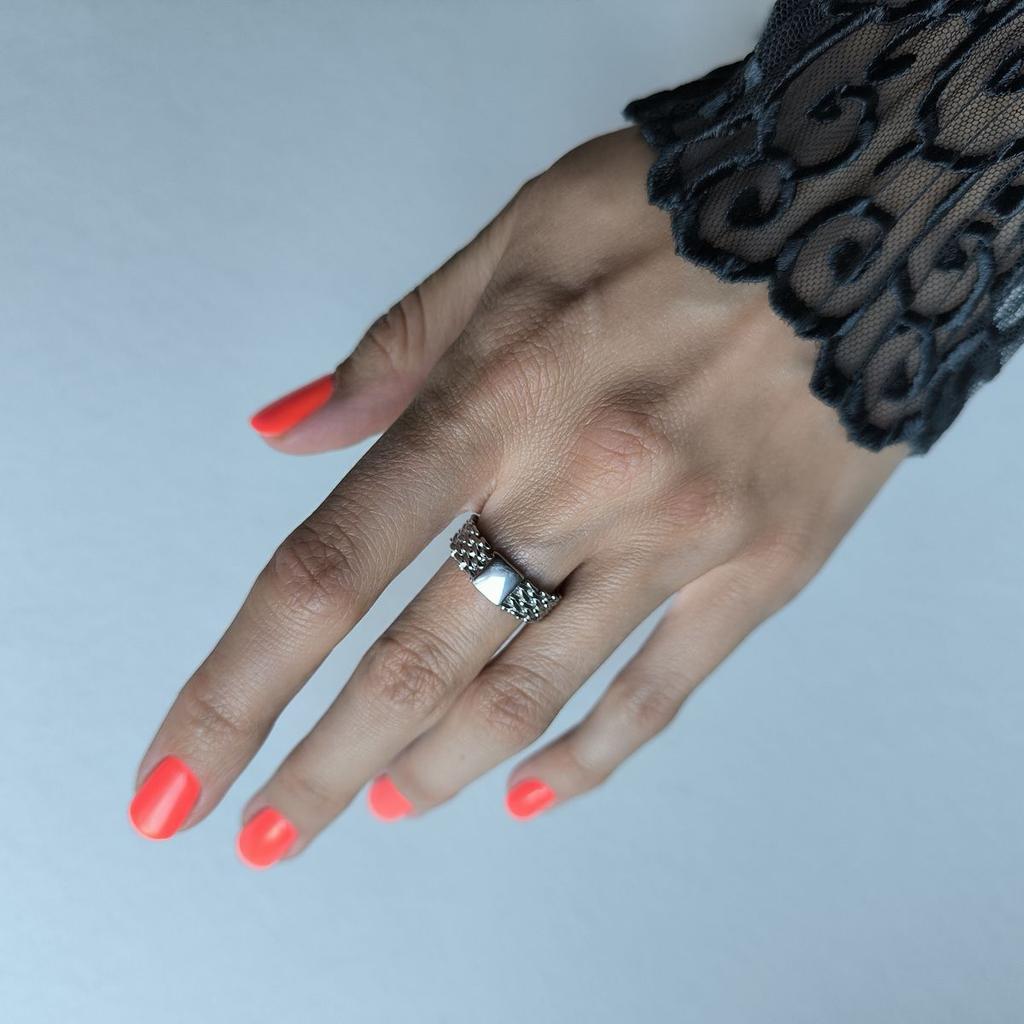 Silver Ring Without Stones, Product Weight 5.32 Gr (2184348)