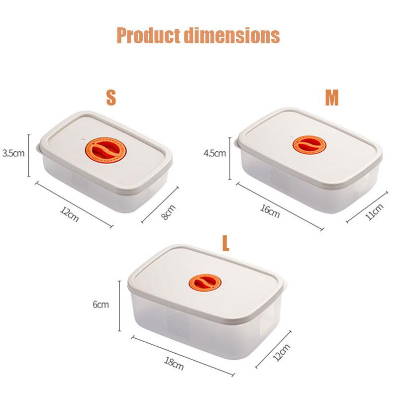 Food Storage Containers Microwaved Bento Box with Freshness Timer Lid Airtight Freezer Vegetable Fruit Storage Containers
