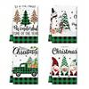 1pc/2pc/4pc/pack Christmas Scrub Sponge Creative Kitchen Dish Cloth Festive Cleaning Decor for Home & Table Kitchen Dish Towel Xmas Cleaning Supplies