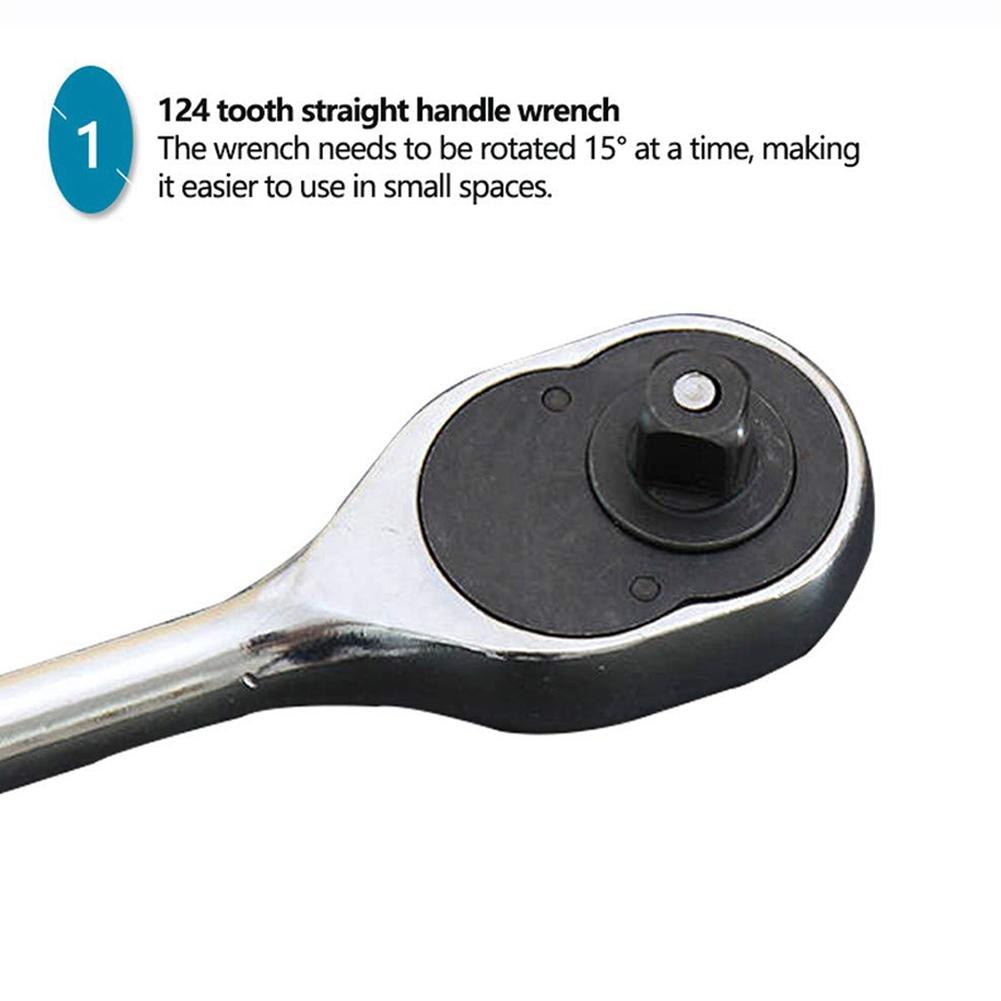 Professional Wrench Socket Torque Ratchet 24 Teeth