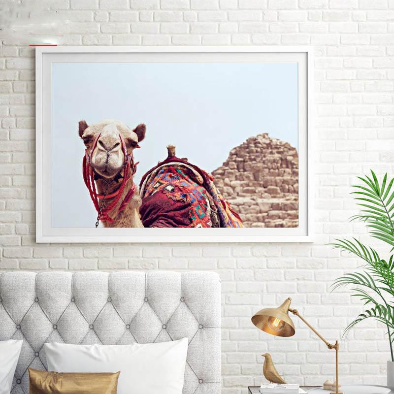 Wall Posters Animal Pictures On Loft Canvas Camel Art Prints for Room Design Paintings for Interior Frameless Home Decor