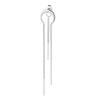 Curved Crescent Tassel Earrings: Moon Chain, Face-Slimming, Versatile Long Earrings for Women.