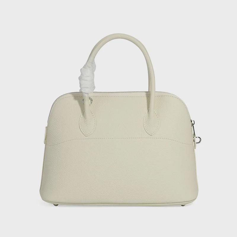 Νέα Γυναικεία Τσάντα Χειρός από Γνήσιο Δέρμα με Μοτίβο Λίτσι - Ευρωπαϊκό & Αμερικανικό Μοντέρνο Σχέδιο Κοχύλι