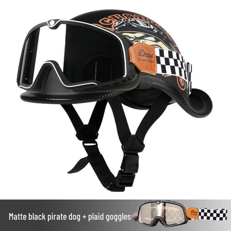 G3F Retro Japanischer Aufgebogener Heckhelm: Herren- & Damen-Cruiser-Helm für Radfahrer