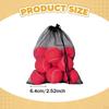 10 Pieces Tennis Balls with Storage Mesh Bag Workout for Pet Dog Adults Kids Yellow