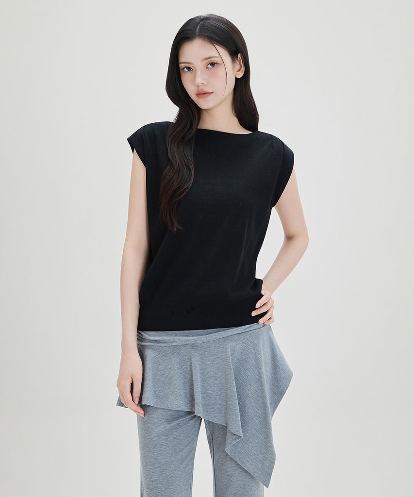 MIXXO Boat Neck Short Sleeve Knit_Miwkag51Ms