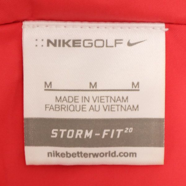 Nike One-point Logo Print Golf 2Way Windbreaker M Pink Jacket Warm-up Women Used