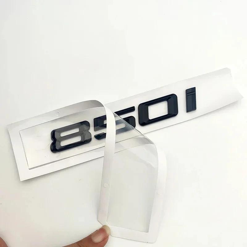 3D Black Chrome 840i 850i 860i Logo Emblem Rear Trunk Badge Stickers For BMW 8 Series E31 G15 840i 850i 860i Car Accessories