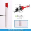 1 pár RC hračkový vrtulník Upgrade C138 Sada rotorových listů pro RC ERA C138 Bell 206 1:33 RC Hračky Vrtulník Díly Červená Bílá