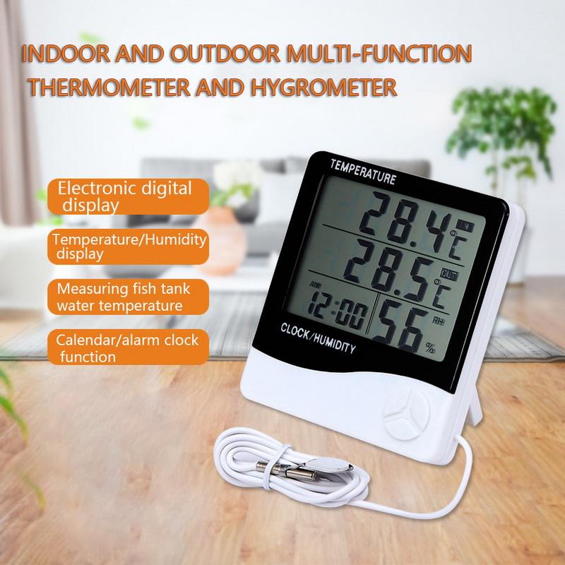 YiePhiot Digital Hygrometer Indoor Outdoor Black Thermometer Humidity Monitor Large LCD Display with Temperature Gauge Humidity Mete YiePhiot Digital Hygrometer Indoor Outdoor Black Thermometer Humidity Monitor Large LCD Display with Temperature Gauge Humidity Mete