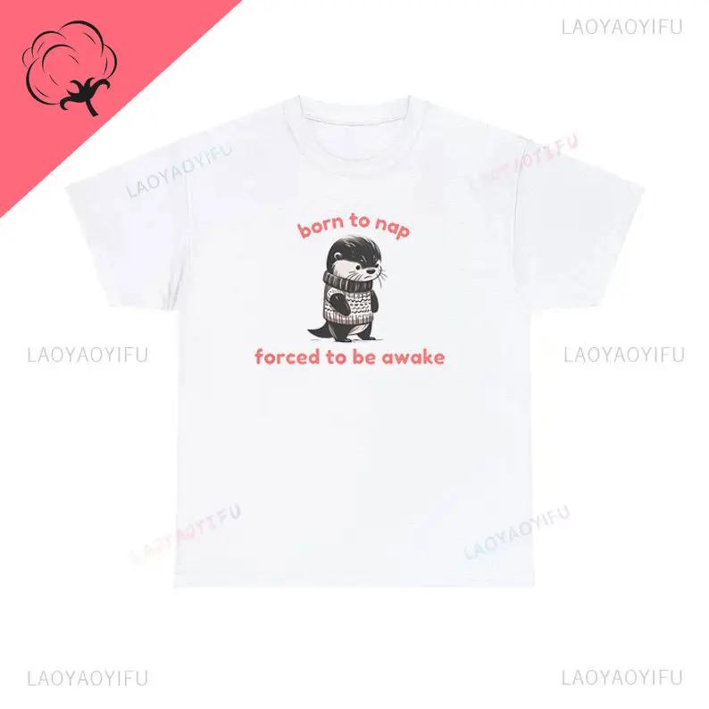 

Fluent in Yapanese Unisex Meme Printed Tshirt Funny Vintage Drawing Cotton T Shirt Racoon Animal Sarcastic Woman Man Shirt 4XL