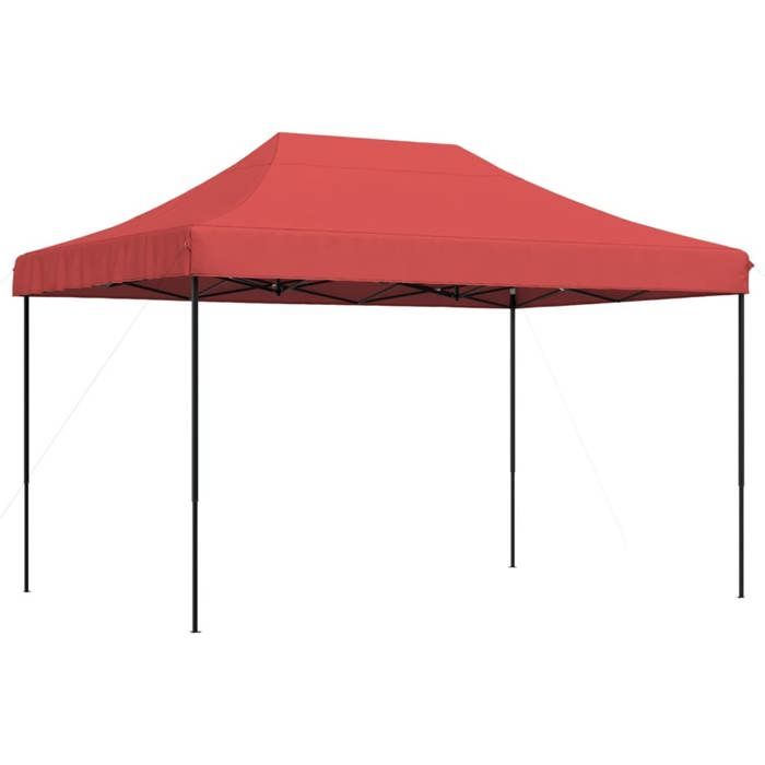 VidaXL Tente de réception pliable escamotable bordeaux 410x279x315 cm, tente, tente à auvent, auvent de gazebo 4005011