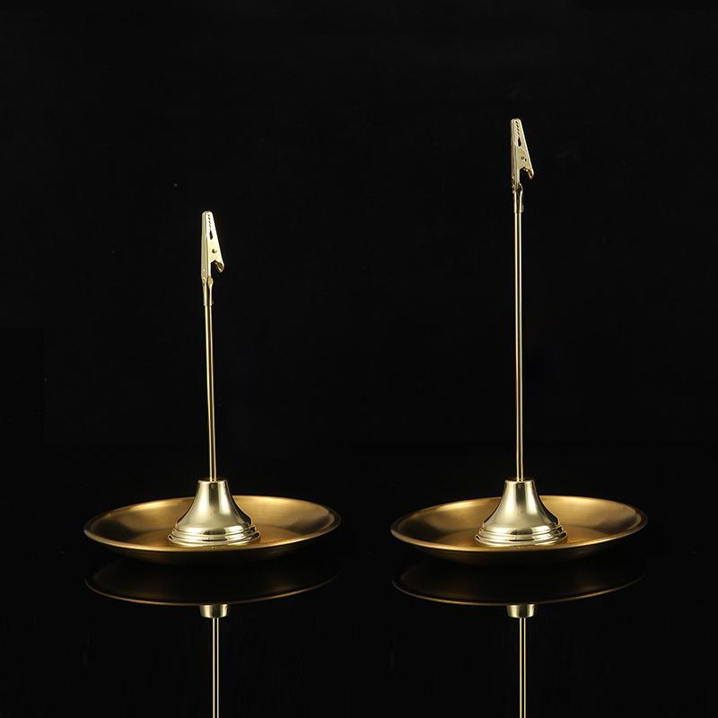 Metal Incense Burner Creative Incense Holder Incense with Clip Plate Ash Catcher Buddhism Supplies Home Decor