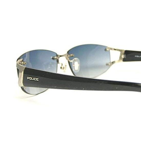 Domestic Genuine Product Police Sunglasses Men SPLC60J 579L 59 Case UV Cut Rimless Two-point Japan Model 2021 Oval Titanium Combination Frame Shiny