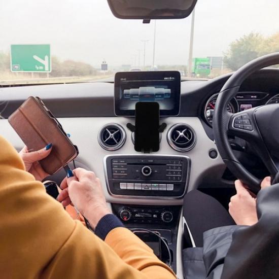 Car Phone Holder Mount For Vent - Sturdy Metal Clip Air Vent Phone Holder Easy