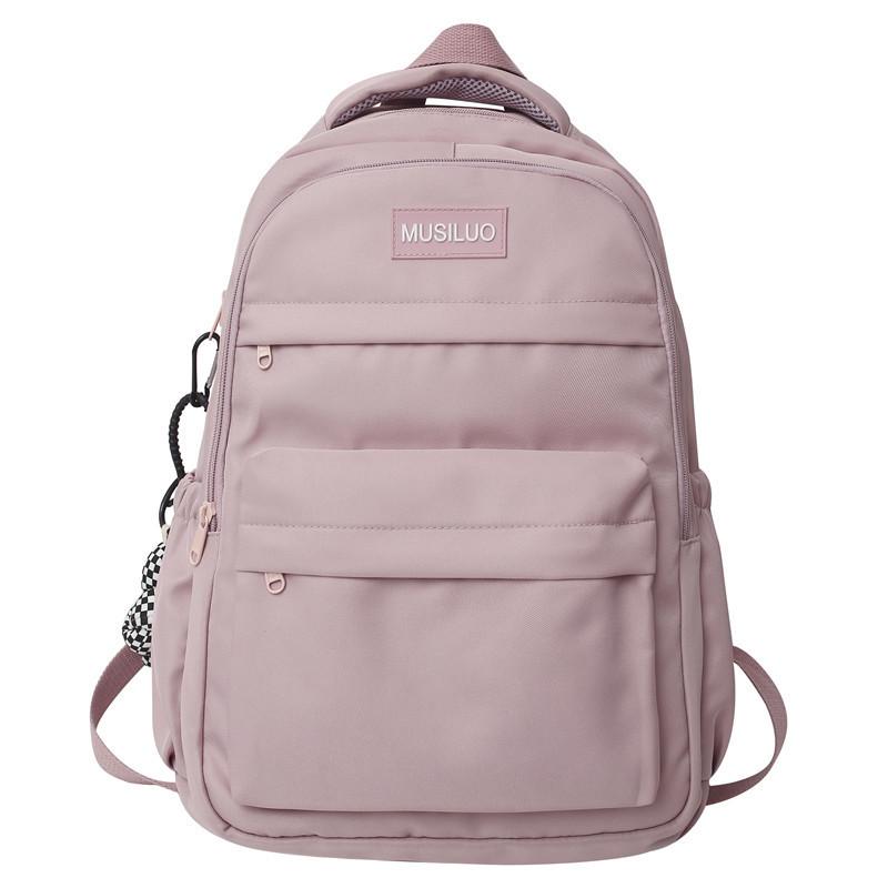 

School bag female Japanese simple large capacity junior high school students high school students campus backpack travel versatile college student ba Single Pack
