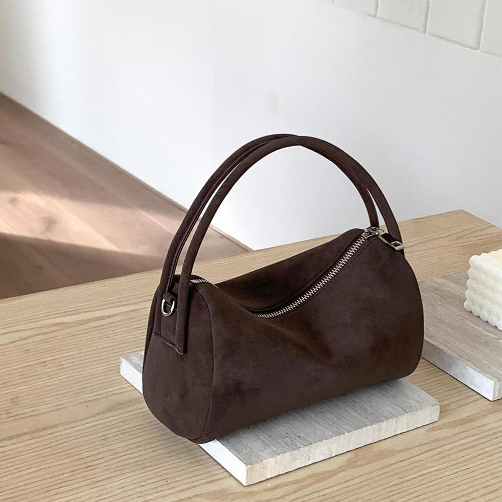 Retro Faux Suede Women's Handbags  Pillow Bags for Women Small Shoulder Crossbody Bag  Matte Texture Clutch Purse