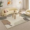 Minimalist Light Luxury Living Room Carpet - Non-Slip, Stain-Resistant, Water-Absorbent Nordic Rug for Bedroom & Coffee Table