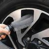 Crevice Cleaning Tire Scrub Kit TPR Handle Tire Scrub Kit Vehicle Detailing Cleaner Tool Convenient Hanging Eyelet Design