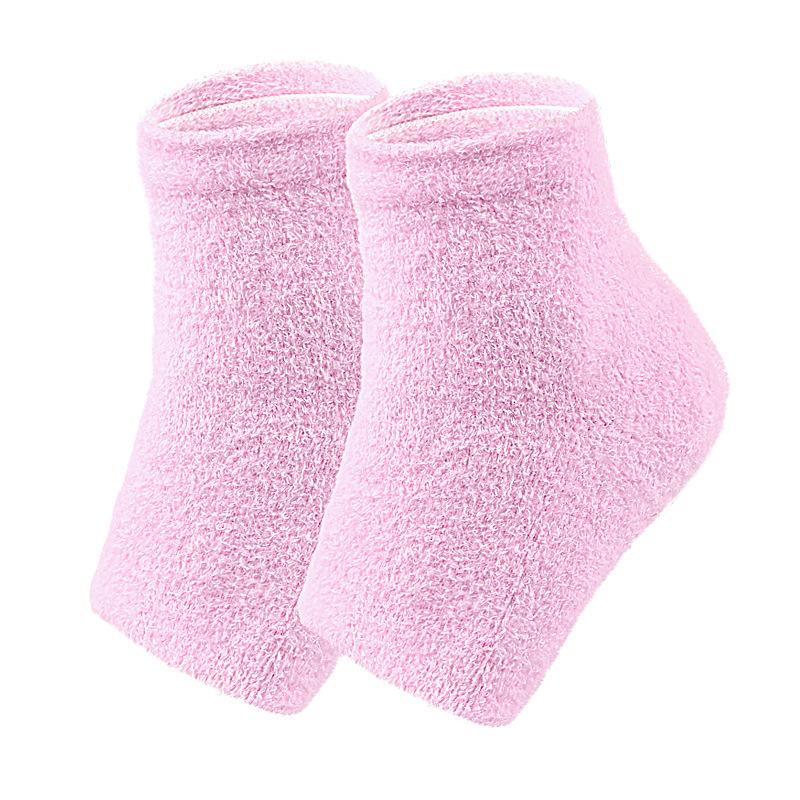 Feather Yarn Gel Heel Socks Hand and Foot Gel Touch Screen Gloves Plant Full Socks Five-finger Gloves