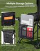 Portable Folding Bench, 6 Seat Soccer Bench with Multiple Storage Pockets & Carrying Bag, Lightweight Sideline Seating with Back Rest for Football,