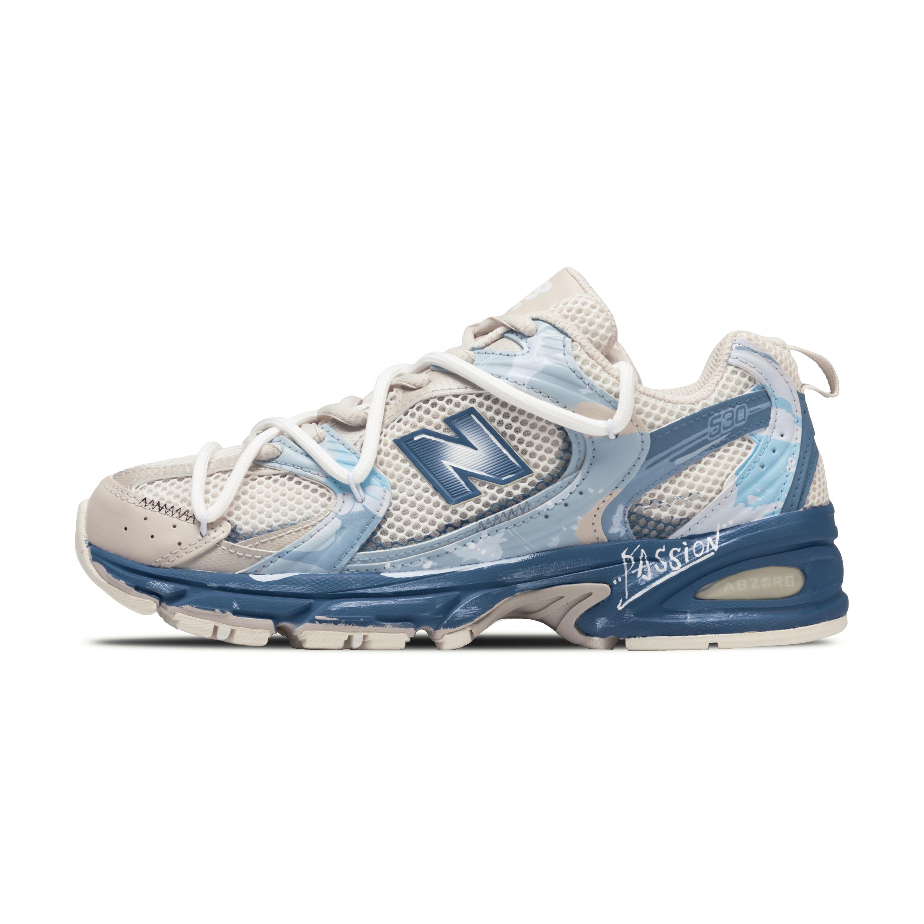 

New Balance NB 530 Abrasion Resistant Breathable Low top Casual City Commuting Running Shoes Unisex Blue MR530AA1(D)(Team348-Funi ) Shoe Size: D 36