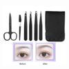 Multipurpose Eyebrow Trimming Set Stainless Precision Tweezer Kit Eyebrow Scissors  Daily Beauty