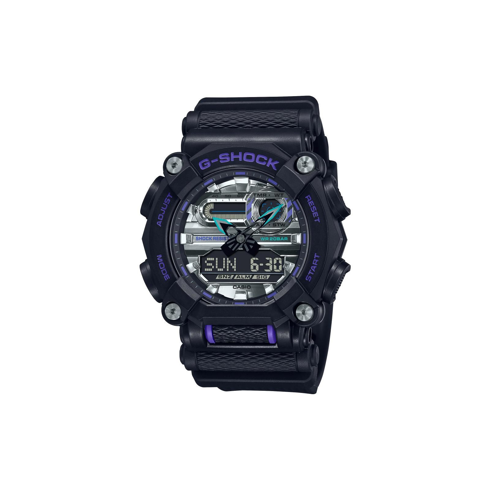 Casio Elegant Quartz Watch With 200m Water Resistance Men Watches Black GA-900AS-1A Black Dial