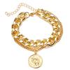 Retro Thick Chain Bracelet Set - Retro Bracelets - Women's Hand Chain Set