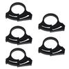 Set of 5 Garden Tubing Clips for Secure Drip Irrigation Systems in Greenhouses Double Gripping Adjustable Hose Clamps