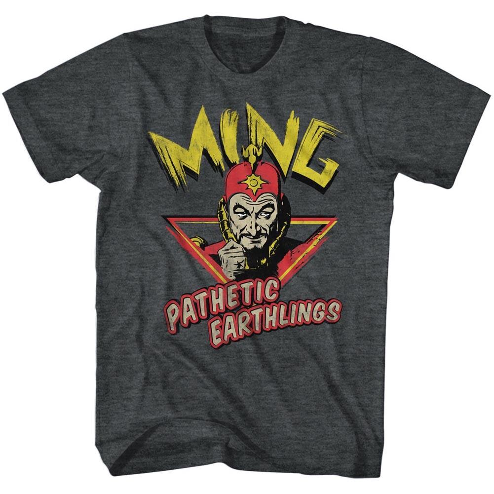 Flash Gordon Classic 80 s Movie Ming Bust Pathetic Earthlings Men s T Shirt S