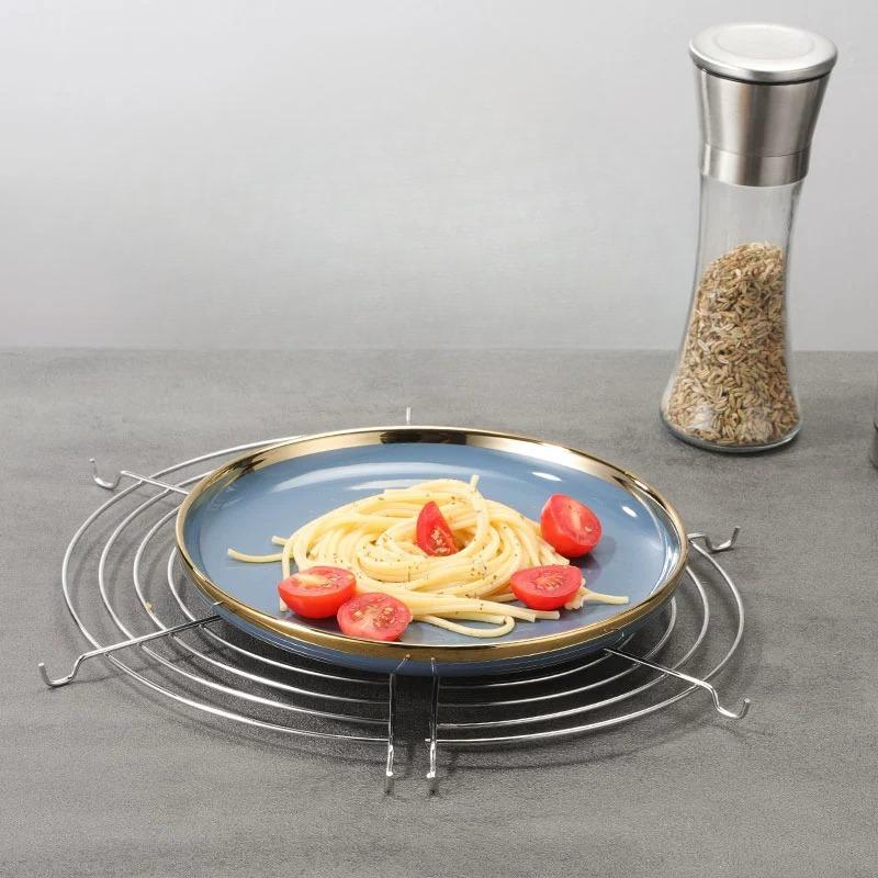 Stainless Steel Thick Line Semicircle Hanging Pan Frying Drain Line Rack Kitchen Accessories Home Fried Food Oil Drip Filter