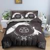Divination Theme Duvet Cover Set Polyester Bedding Set Moon Sun Constellation Pattern King Queen Twin Size For Boys Girls Teens