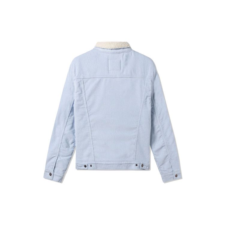 Levis Faux Shearling Warm Denim Jacket Winter Fleece Coat Women Jackets Light-Blue 36137-0047