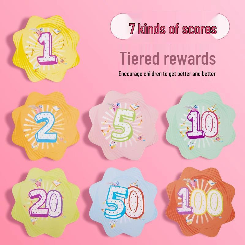Kindergarten Reward Points Card: Encouragement for School Children