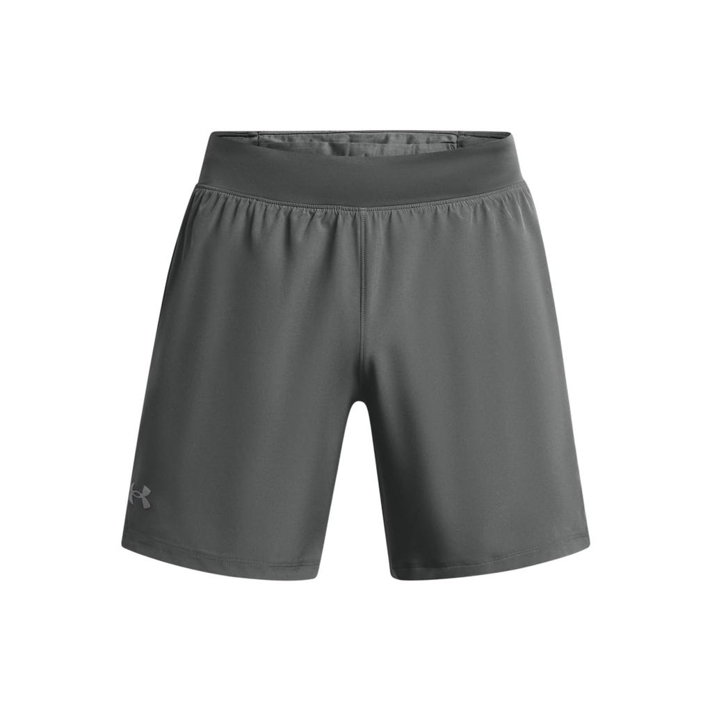 Under Armour Solid Logo Woven Casual Shorts Men Shorts Gray 1383268-025