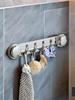 New Multifunctional 5-hook Strong Suction Cup Without Drill or Nailsuitable for Towel Rack Jacketkitchen Bathroom Storage Hook